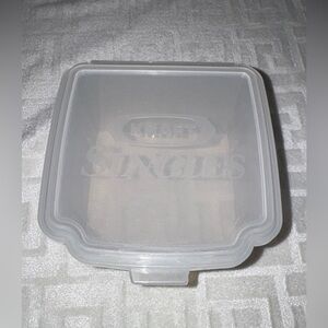 Vintage Kraft Cheese Singles Clear Plastic Reusable Food Storage Container